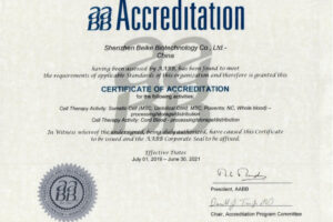 23 Century Certificate of Accreditation (AABB)
